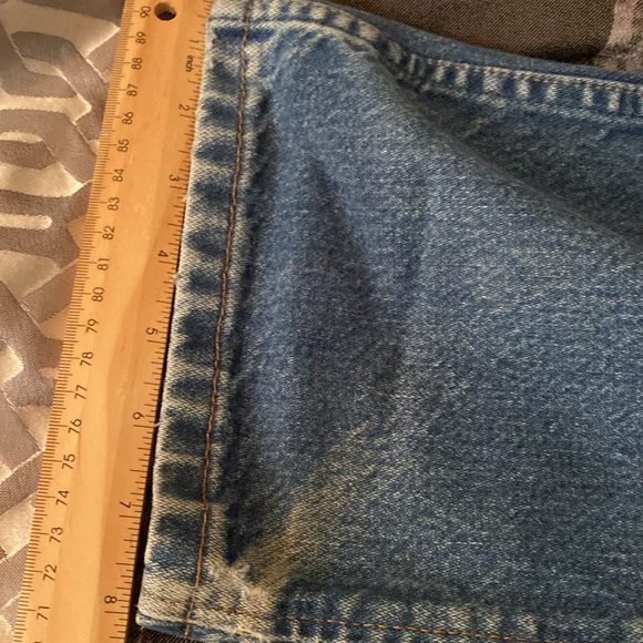 Wrangler Naturally Distressed Vintage Blokecore Denim Jeans 34/32 - Picture 9 of 16